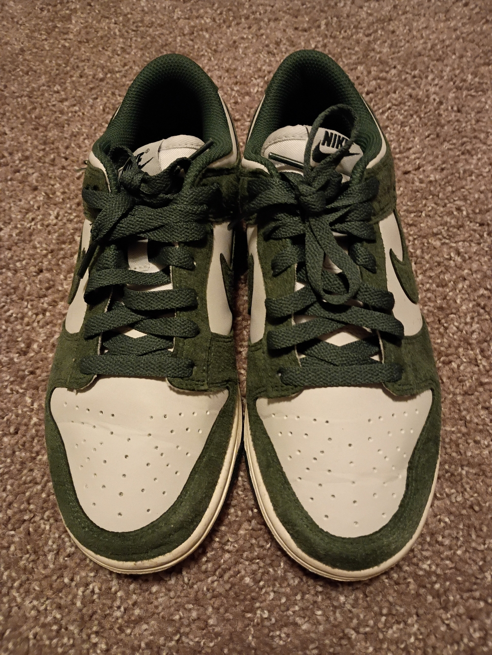 Nike Women’s Low-Top Sneakers in Green and White